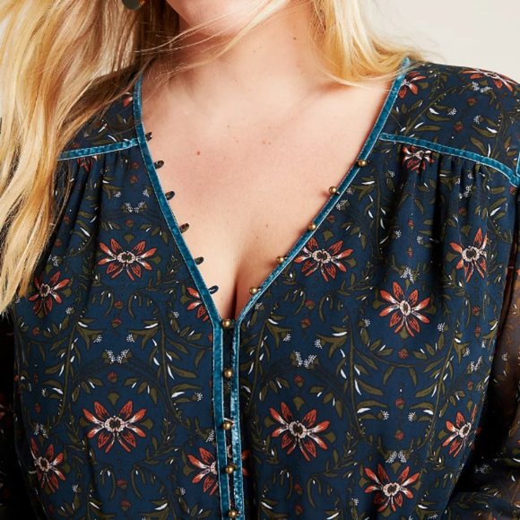 NEW Anthropologie x Daniel Rainn Benoite Maxi Dress Plus Size 1X - Picture 2 of 4